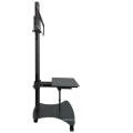 Height Adjustable Mobile TV Cart Trolley 100 inch